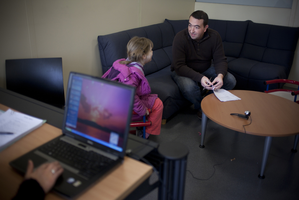 Audition d'une petite fille victime d'attouchements.