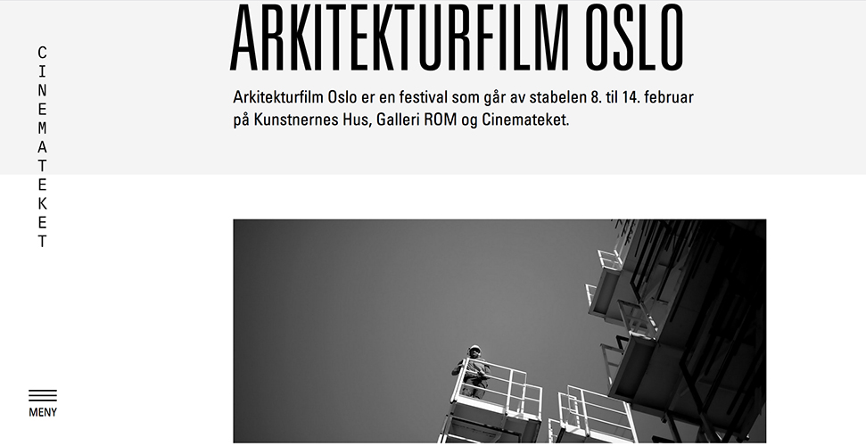 ARKITEKTURFILM, Oslo
Lire