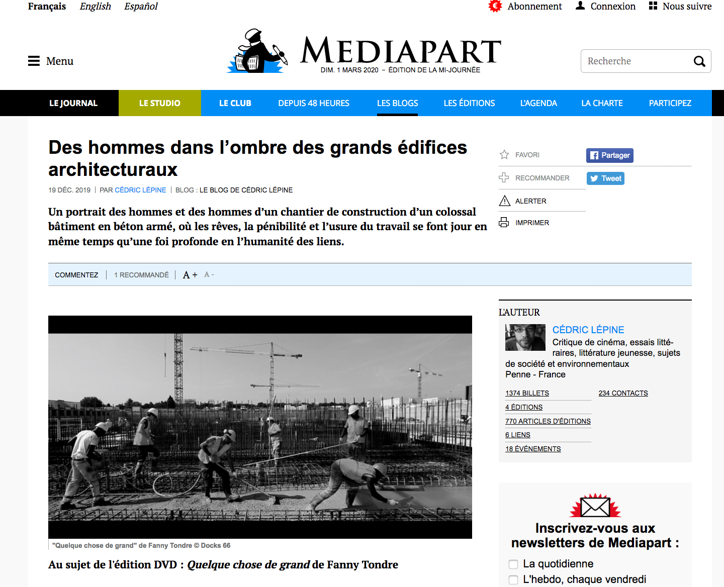 MEDIAPART
Lire