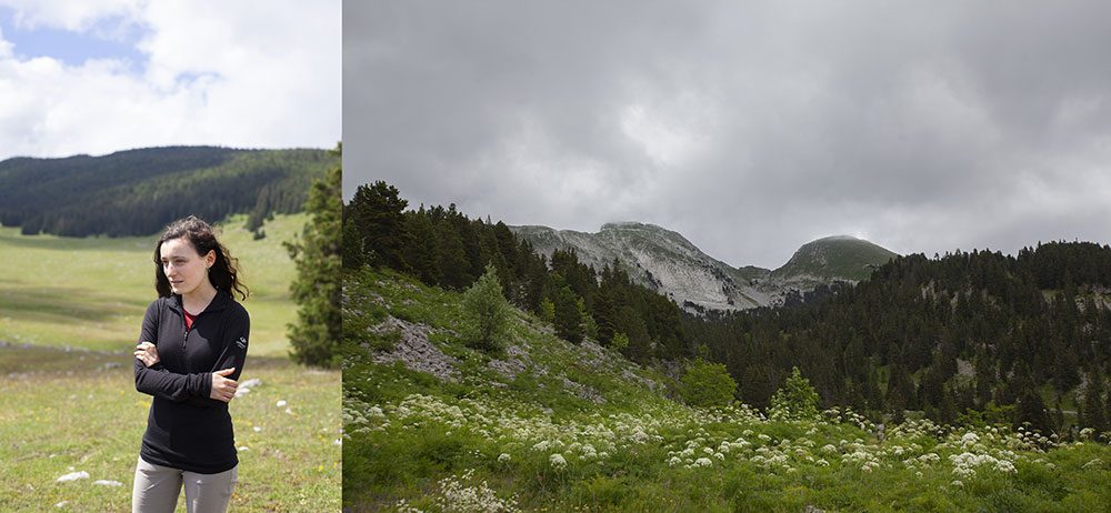 Lola, stagiaire dans la Réserve Naturelle. Plaine de Darbounouse